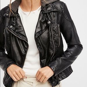 Free People Vegan Leather Jacket